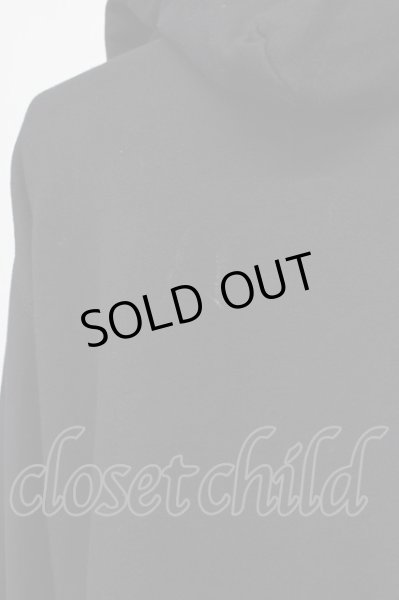 画像8: Moonage Devilment / Embroidery Over Asymmetry Hoody パーカー 44 ブラック T-25-10-30-021-Mo-to-YM-ZT (8)