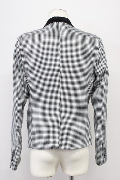 画像2: CIVARIZE / Bishop切り替えパイピングTRストレッチテーラードジャケット 46 ブラックxホワイト T-25-10-30-022-CI-ja-YM-ZT (2)