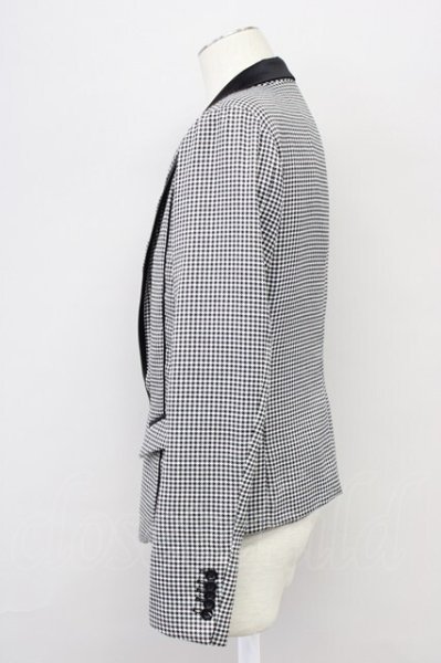 画像3: CIVARIZE / Bishop切り替えパイピングTRストレッチテーラードジャケット 46 ブラックxホワイト T-25-10-30-022-CI-ja-YM-ZT (3)