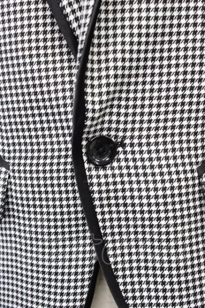 画像4: CIVARIZE / Bishop切り替えパイピングTRストレッチテーラードジャケット 46 ブラックxホワイト T-25-10-30-022-CI-ja-YM-ZT (4)