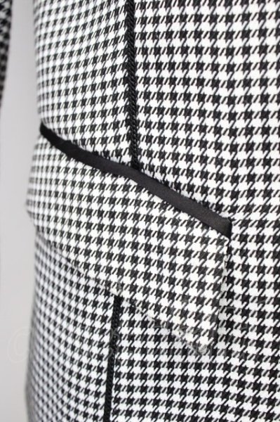 画像6: CIVARIZE / Bishop切り替えパイピングTRストレッチテーラードジャケット 46 ブラックxホワイト T-25-10-30-022-CI-ja-YM-ZT (6)