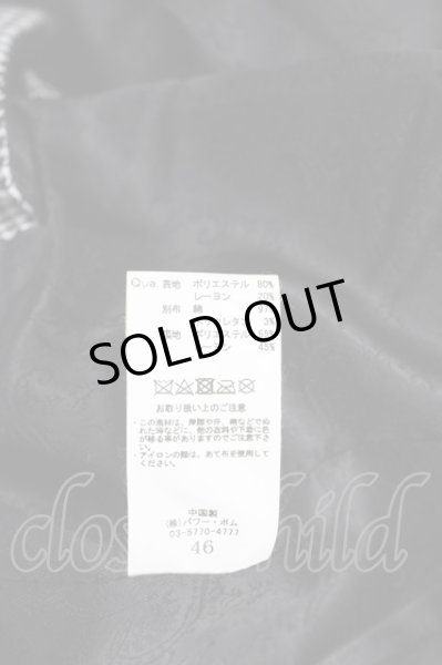 画像10: CIVARIZE / Bishop切り替えパイピングTRストレッチテーラードジャケット 46 ブラックｘホワイト T-25-10-30-022-CI-ja-YM-ZT127 (10)