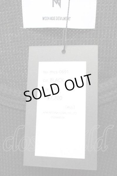 画像5: Moonage Devilment / ラウンドカットワッフルタンクトップ 46 ブラック T-25-10-30-003-Mo-to-YM-ZT138 (5)