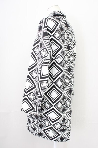 画像3: NO ID. BLACK / ゴブランJQ×CNツイルリバーシブルステンカラーコート ONE ホワイト T-25-10-30-025-NO-ou-YM-ZT (3)