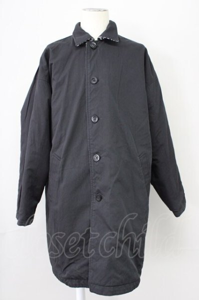 画像8: NO ID. BLACK / ゴブランJQ×CNツイルリバーシブルステンカラーコート ONE ホワイト T-25-10-30-025-NO-ou-YM-ZT (8)