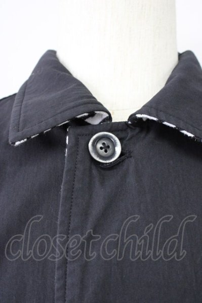 画像11: NO ID. BLACK / ゴブランJQ×CNツイルリバーシブルステンカラーコート ONE ホワイト T-25-10-30-025-NO-ou-YM-ZT (11)