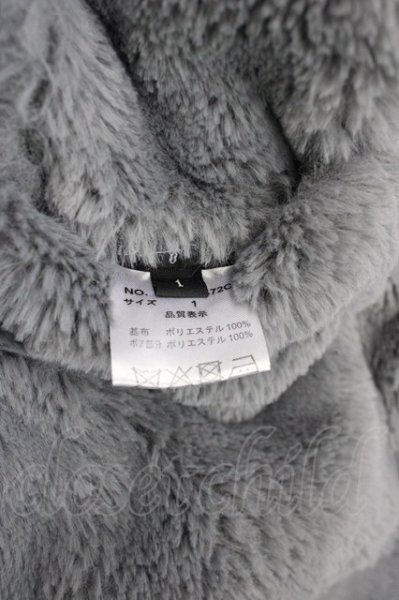 画像9: NO ID. BLACK / フェイクムートンリバーシブルフーデッドコート 1 チャコール T-25-10-30-027-NO-ou-YM-ZT (9)