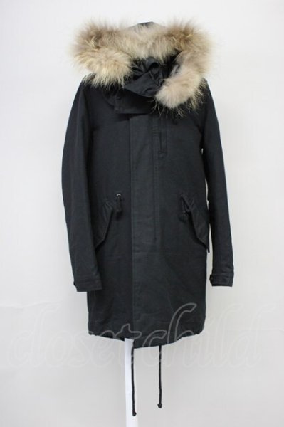 画像1: God of Roses / チャイニーズラクーンバックプリントモッズコート  ブラック T-25-10-30-028-Go-ou-YM-ZT (1)