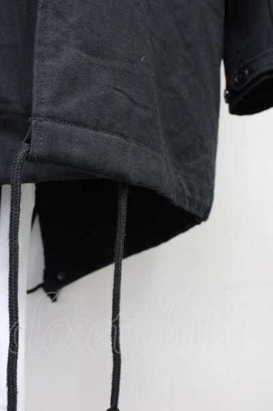 画像6: God of Roses / チャイニーズラクーンバックプリントモッズコート  ブラック T-25-10-30-028-Go-ou-YM-ZT (6)