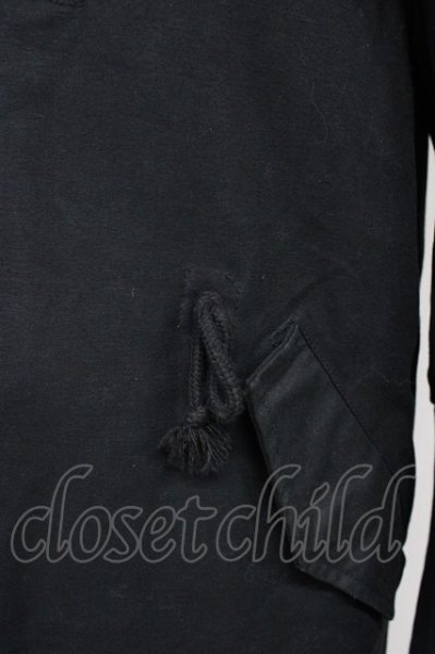 画像9: God of Roses / チャイニーズラクーンバックプリントモッズコート  ブラック T-25-10-30-028-Go-ou-YM-ZT (9)