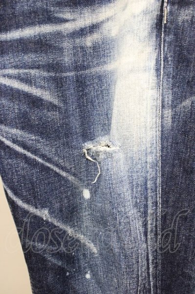 画像4: GOSTAR DE FUGA / FORUGE クラッシュデニムパンツ インディゴ 46 T-25-10-30-029-GO-pa-YM-ZT (4)