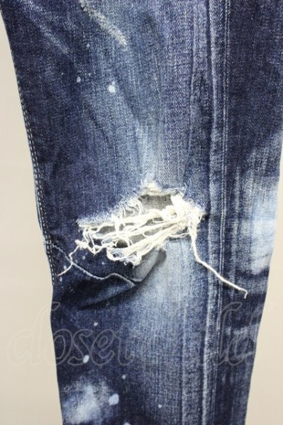 画像5: GOSTAR DE FUGA / FORUGE クラッシュデニムパンツ インディゴ 46 T-25-10-30-029-GO-pa-YM-ZT (5)