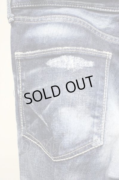 画像8: GOSTAR DE FUGA / FORUGE クラッシュデニムパンツ インディゴ 46 T-25-10-30-029-GO-pa-YM-ZT (8)