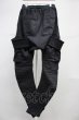 画像2: A.F ARTEFACT / Denim Coating Cargo Sarouel Skinnyパンツ 2 ブラック T-25-10-30-030-A.-pa-YM-ZT (2)