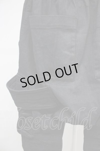 画像5: A.F ARTEFACT / Denim Coating Cargo Sarouel Skinnyパンツ 2 ブラック T-25-10-30-030-A.-pa-YM-ZT (5)