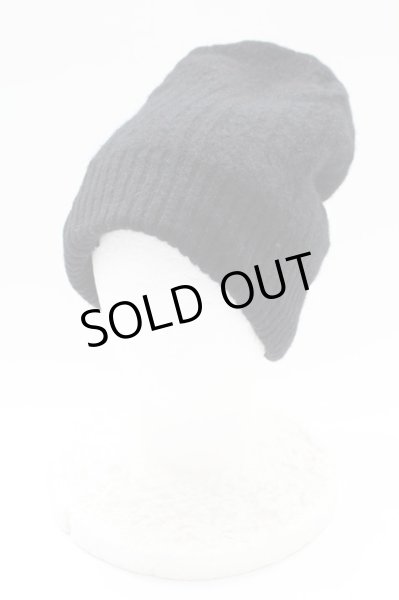 画像1: Moonage Devilment / リブ切り替えウールキャップ  ブラック T-25-10-30-031-Mo-za-YM-ZT (1)