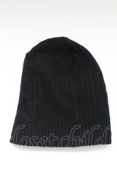 画像3: Moonage Devilment / リブ切り替えウールキャップ  ブラック T-25-10-30-031-Mo-za-YM-ZT (3)