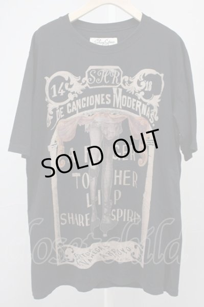 画像1: SHARE SPIRIT / レッグ BIG Tシャツ 36 ブラック T-25-10-30-009-SH-ts-YM-ZT123 (1)