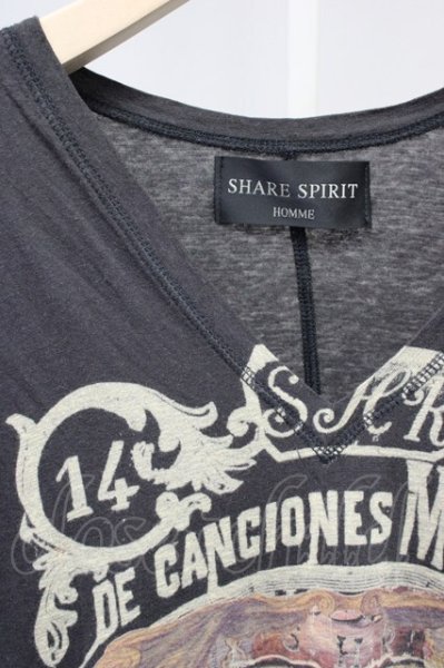 画像3: SHARE SPIRIT / JEAN.B Tシャツ L ブラック(ブラウン系) T-25-10-30-010-SH-to-YM-ZT (3)