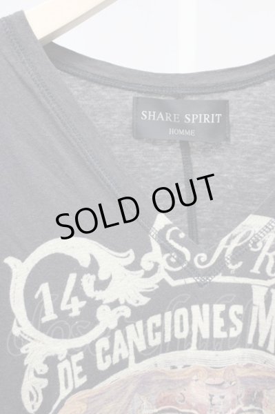 画像3: SHARE SPIRIT / JEAN.B Tシャツ L ブラック（ブラウン系） T-25-10-30-010-SH-to-YM-ZT123 (3)