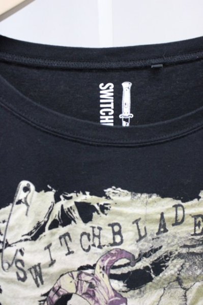 画像3: SWITCHBLADE / CROWN DOLMAN Tシャツ M ブラック T-25-10-30-012-SW-to-YM-ZT (3)