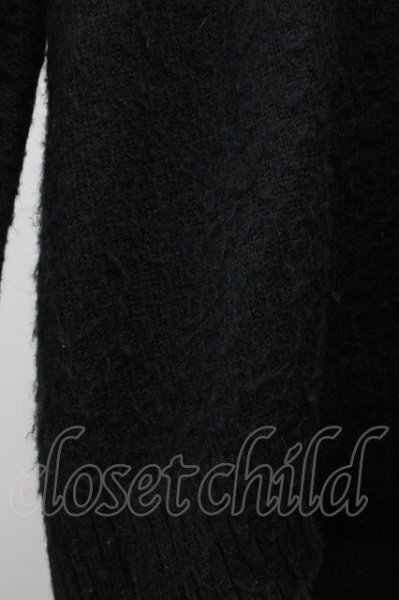 画像4: God of Roses / モヘアウール混ニットプルオーバー  ブラック T-25-10-30-014-Go-to-YM-ZT (4)