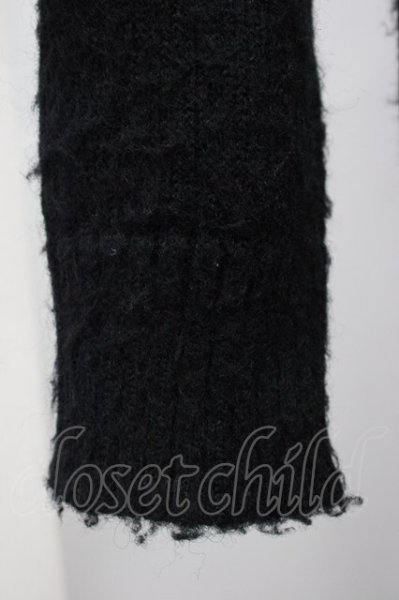 画像6: God of Roses / モヘアウール混ニットプルオーバー  ブラック T-25-10-30-014-Go-to-YM-ZT (6)