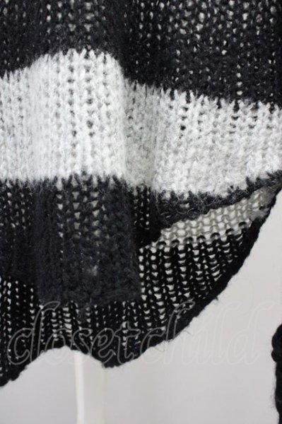 画像5: CIVARIZE / モヘアルーズニット F ブラックｘグレー T-25-10-30-015-CI-to-YM-ZT (5)