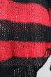 画像5: CIVARIZE / モヘアルーズニット F ブラックｘレッド T-25-10-30-016-CI-to-YM-ZT (5)