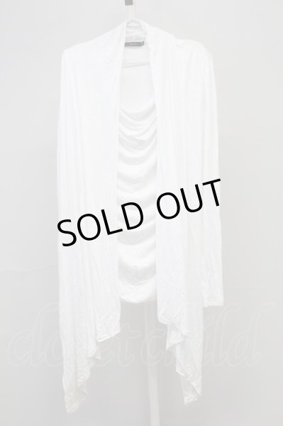 画像1: CIVARIZE / Uniteドレープ長袖カットソー 44 ホワイト T-25-11-04-001-CI-to-YM-ZT153 (1)