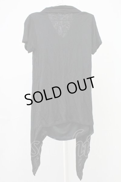 画像2: CIVARIZE / UniteドレープTシャツ 46 ブラック T-25-11-04-003-CI-ts-YM-ZT (2)