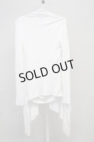 画像2: CIVARIZE / Uniteドレープ長袖カットソー 44 ホワイト T-25-11-04-001-CI-to-YM-ZT153 (2)