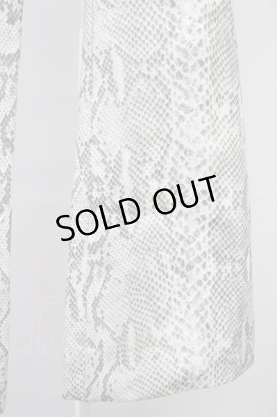 画像5: 5351pour les Hommes / パイソン総柄ナイロンフレアパンツ 2 ホワイト T-25-11-04-005-53-pa-YM-ZT (5)