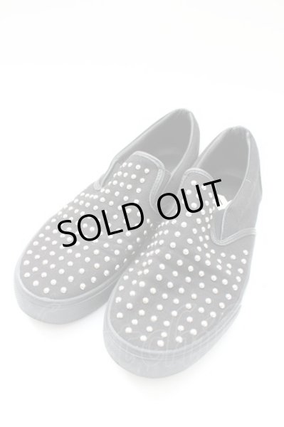 画像1: Moonage Devilment / ピンスタッズスリップオンシューズ 42（約27.5-28cm） ブラック T-25-11-04-006-Mo-sho-YM-ZT (1)