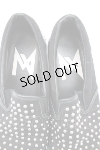 画像4: Moonage Devilment / ピンスタッズスリップオンシューズ 42（約27.5-28cm） ブラック T-25-11-04-006-Mo-sho-YM-ZT (4)