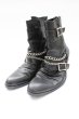 画像1: CIVARIZE / Lament チェーン付きヒールブーツ 43（約27.5cm） ブラック T-25-11-04-007-CI-sho-YM-ZT (1)