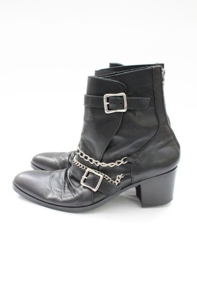 画像3: CIVARIZE / Lament チェーン付きヒールブーツ 43（約27.5cm） ブラック T-25-11-04-007-CI-sho-YM-ZT (3)