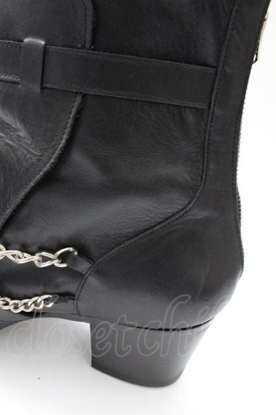 画像7: CIVARIZE / Lament チェーン付きヒールブーツ 43（約27.5cm） ブラック T-25-11-04-007-CI-sho-YM-ZT (7)