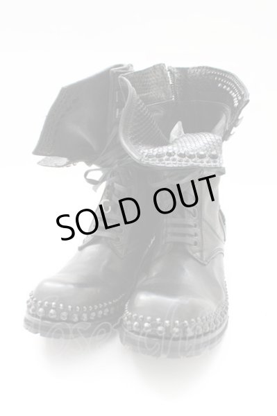 画像1: KMRii / CHROME BOOTS PT/LACE-UP ブーツ 約28.5cm ブラック T-25-11-04-008-KM-sho-YM-ZT (1)