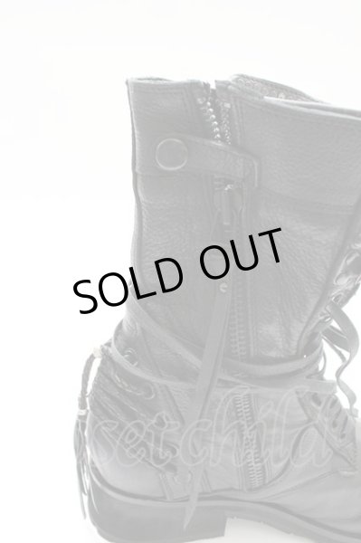 画像8: KMRii / CHROME BOOTS PT/LACE-UP ブーツ 約28.5cm ブラック T-25-11-04-008-KM-sho-YM-ZT (8)