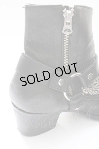 画像6: CIVARIZE / Joyousチェーン付きリングベルトヒールブーツ 43（約27.5cm） ブラック T-25-11-04-009-CI-sho-YM-ZT (6)