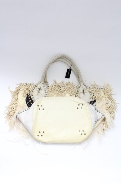 画像3: IFSIXWASNINE / BASK/BIANCA レザーバッグ  アイボリーｘシロ T-25-11-04-011-IF-ba-YM-ZT (3)