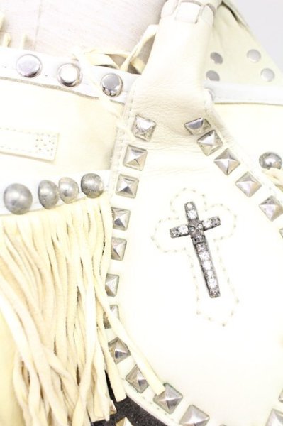 画像6: IFSIXWASNINE / BASK/BIANCA レザーバッグ  アイボリーｘシロ T-25-11-04-011-IF-ba-YM-ZT (6)