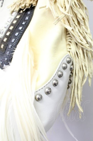 画像8: IFSIXWASNINE / BASK/BIANCA レザーバッグ  アイボリーｘシロ T-25-11-04-011-IF-ba-YM-ZT (8)