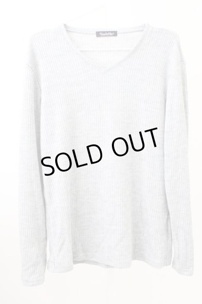 画像1: TORNADO MART / バルフィーリブVネックカットソー LL グレー T-25-11-05-001-TO-to-YM-ZT053 (1)