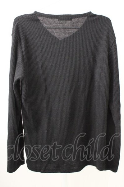 画像2: TORNADO MART / バルフィーリブVネックカットソー LL ブラック T-25-11-05-003-TO-to-YM-ZT (2)