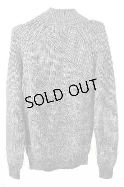 画像2: GOSTAR DE FUGA / 斜め編みハイネックニットソー 44 ブラック T-25-11-05-004-GO-to-YM-ZT053 (2)