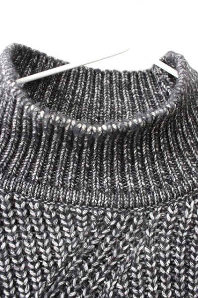 画像3: GOSTAR DE FUGA / 斜め編みハイネックニットソー 44 ブラック T-25-11-05-004-GO-to-YM-ZT (3)