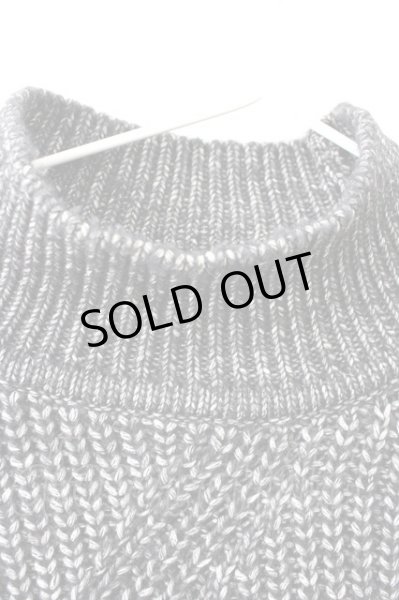 画像3: GOSTAR DE FUGA / 斜め編みハイネックニットソー 44 ブラック T-25-11-05-004-GO-to-YM-ZT053 (3)