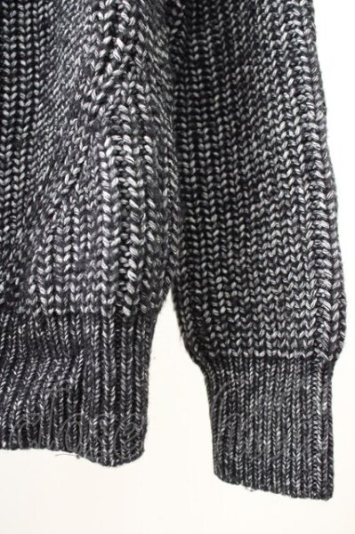 画像4: GOSTAR DE FUGA / 斜め編みハイネックニットソー 44 ブラック T-25-11-05-004-GO-to-YM-ZT (4)